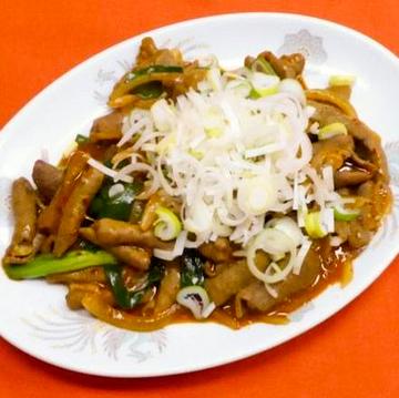 ピリ辛モツ炒め