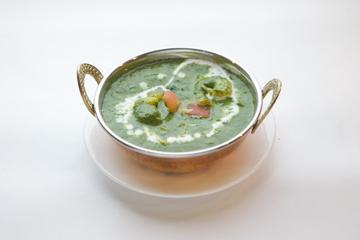 サグブラウンカレー Sag Prawn Curry