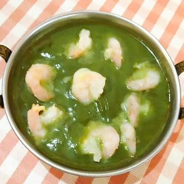 エビほうれん草カレーShrimps ＆ Spinach Curry