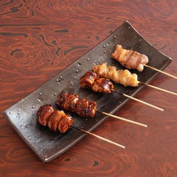 焼き鳥の盛り合わせ5種