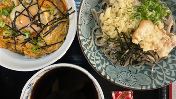 (冷) ぶっかけうまいそばとミニ玉子丼