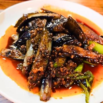 ナスとひき肉のみそ炒め
