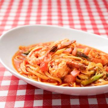 エビを楽しむ【シュリンプ・トマトパスタ】