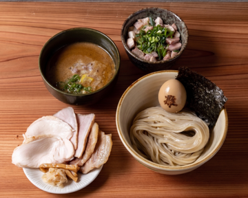 特撰つけ麺+ネギ肉飯セット