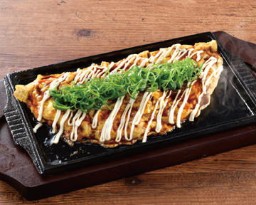 たっぷりねぎの牛すじ玉焼