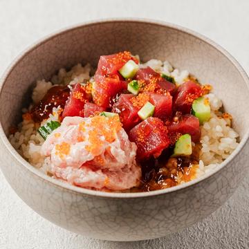 E2|ねぎとろ鉄火丼 Tuna and Minced tuna bowl