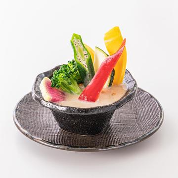 九州野菜の半身浴ミニバーニャカウダ