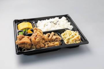 唐揚げ&豚生姜焼き弁当