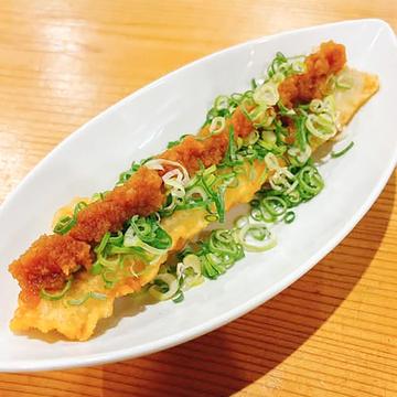 穴子一本天ぷら葱まみれ【おろし・ポン酢】