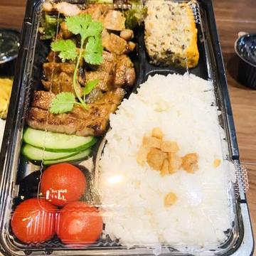 焼きカルビと卵焼きのご飯セット-Cm sn ch