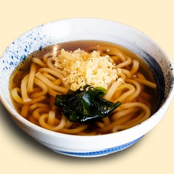 温 かけうどん(たぬき入り)