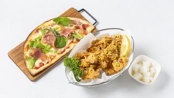 生ハムトマトピザ＆チキンセット