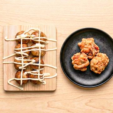 おつまみからあげ3個＆たこやき6個