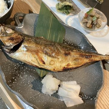 鯵の干物(半身)定食