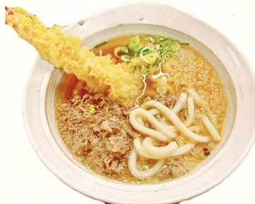 エビ天だし肉うどん