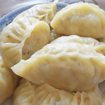 なすと黒豚肉蒸し餃子 3個 (ニンニク不使用)