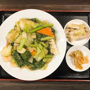 五目焼きそば(什炒面)定食