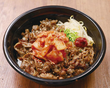 F-1103】キムチ牛カルビ丼Kimchi Topped Short Rib Beef Bowl