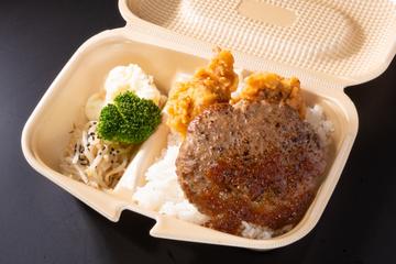 ハンバーグ ・ 唐揚げ 2種BOX( ハンバーグ 200g/ 唐揚げ 2個)