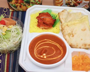 バターチキン チ-ズナン付きセット(Butter chicken cheese Nan set)