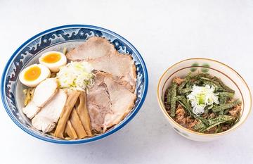 特製煮干油そば ミニチャーシュー丼セット
