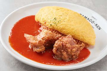 トマトオム＆唐揚げ