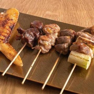 比内地鶏焼鳥盛り合わせ5種