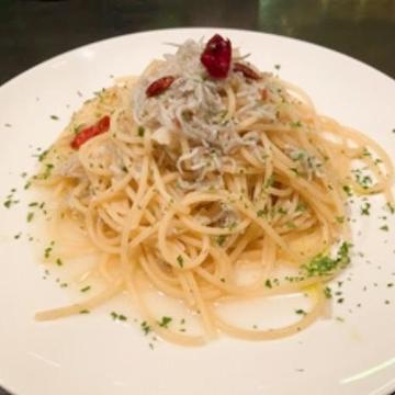 釜揚げしらすのペペロンチーノ
