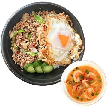 ガパオライス+トムヤマクン