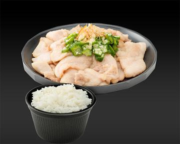 豚トロ オクラ定食