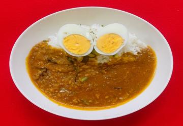 チキンキーマカレーライスのせのせ