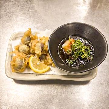 ずり天ぷら おろしポンズ