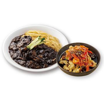 鶏タンスユク小+チャジャン麺セット