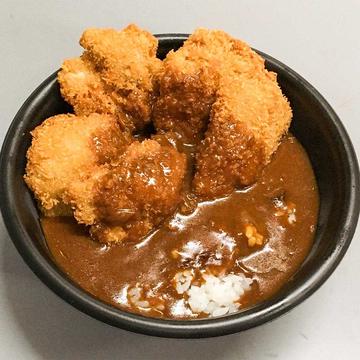 チキンカツカレー丼大盛 ご飯大盛、ルー大盛