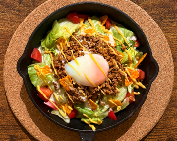 温玉とチーズが絡む究極のタコライス (Soft-Boiled Egg and Cheese)Taco Rice