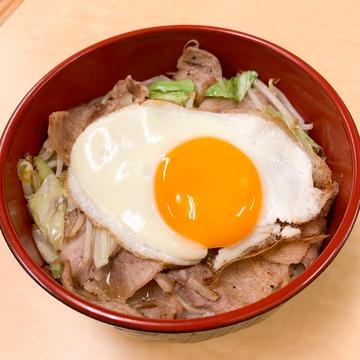 鉄板丼屋ドンテツの鉄板の塩豚丼