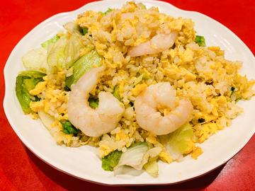 エビとレタスのチャーハン