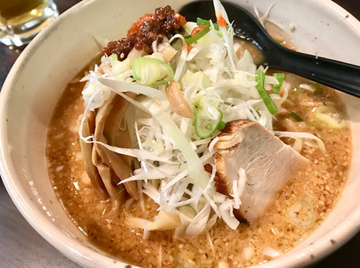 ネギ胡麻味噌麺