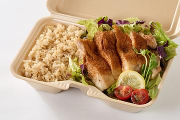 ケイジャンチキンと玄米のセット Caejin Chicken ＆ Brown Rice Set
