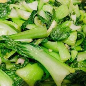 青梗菜のニンニク炒め