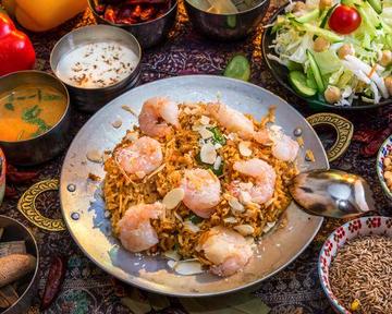 エビビリヤニセット Shrimp Biryani Set