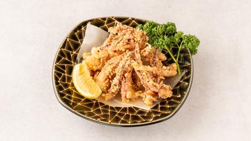 スルメイカのげそ唐揚