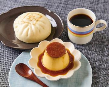 有馬屋プリン+長太郎の豚まん+ドリップコーヒー