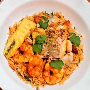 ミックスシーフードビリヤニ (Mixed Seafood Biryani)