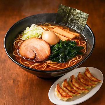 中華そばと餃子セット