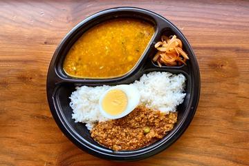 キーマ＆豆カレー