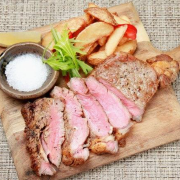 牛リブアイステーキ ライス付きBeef Ribeye Steak