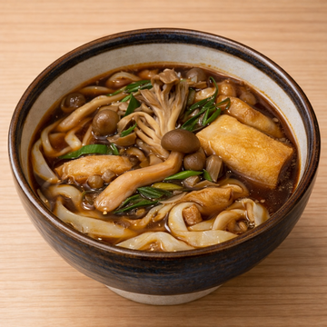 [温かけ]きのこ肉汁うどん