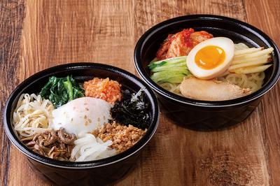 【春夏人気】豚大門冷麺とビビンパのハーフ＆ハーフセット