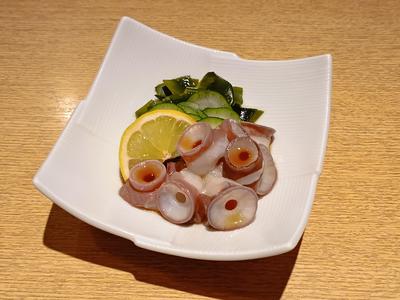 生タコの吸盤ポン酢